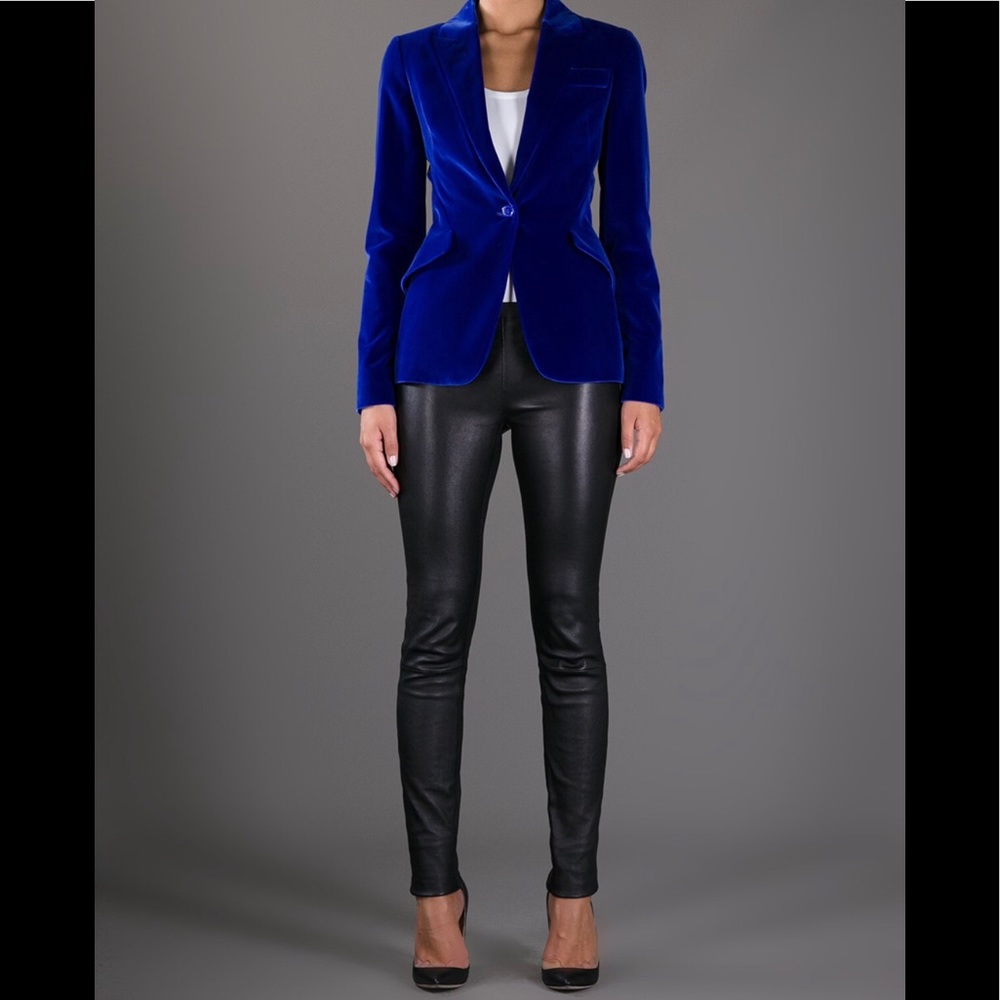 J.Crew Velvet Schoolboy Blazer - VIBRANT blue!